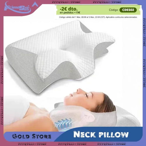 OrthoRest™ Memory Foam Pillow — Anatomical Neck Support & Pain Relief