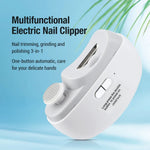 NailPro™ Electric Nail Clipper & Polisher — LED Light, 3-in-1, Rechargeable