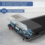 FitPace™ 2-in-1 Treadmill — 2.5HP Walking Pad + Running Machine, 300lb Capacity