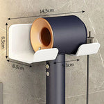 WallDry™ Hair Dryer Holder — Wall-Mounted Bathroom Storage Shelf
