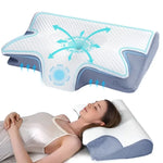 OrthoRest™ Memory Foam Pillow — Anatomical Neck Support & Pain Relief