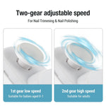NailPro™ Electric Nail Clipper & Polisher — LED Light, 3-in-1, Rechargeable
